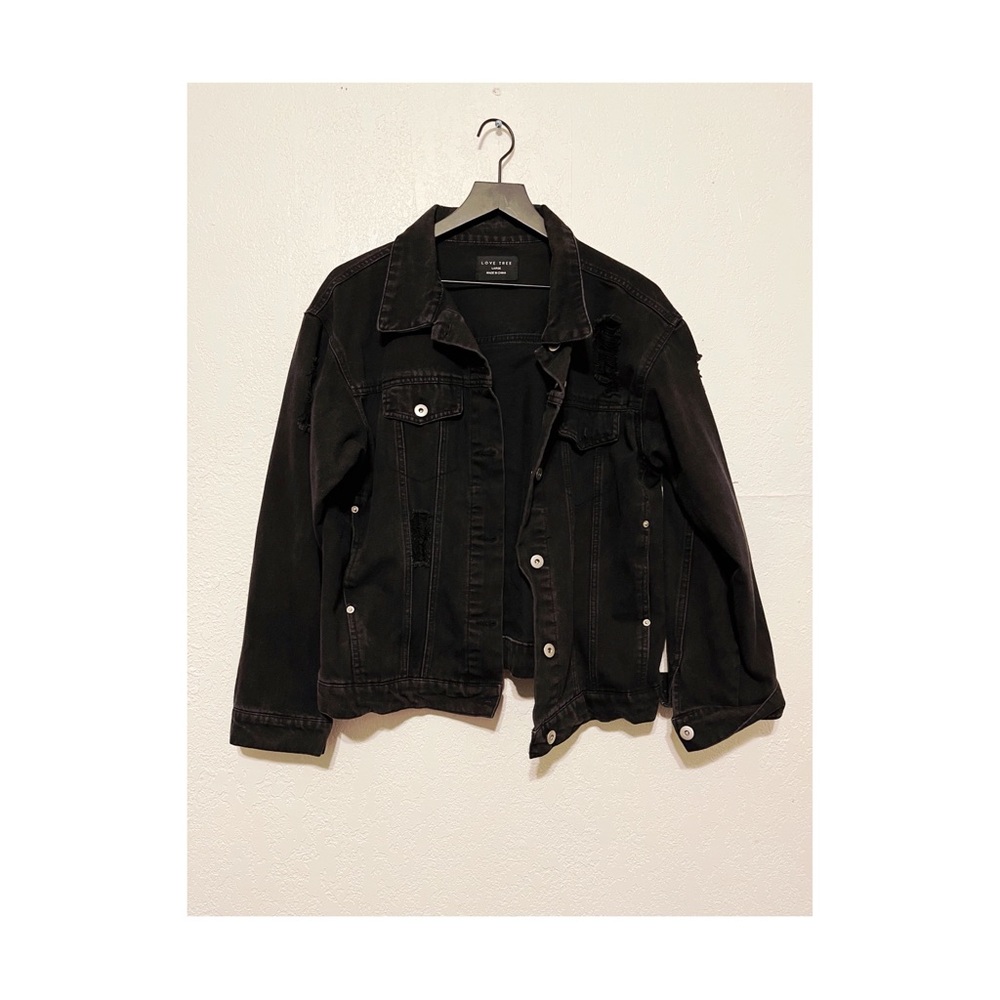 Black jean jacket